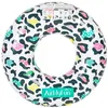 Image de AIRMYFUN Bouée Gonflable Ronde XXL pour Piscine & Plage Ultra Confort, Flotteur Deluxe - Léopard ø120cm