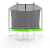 Image de JUMP4FUN Trampoline de jardin ø 305 cm- 10FT- Filet intérieur, Matelas de protection et Echelle - Vert pomme