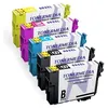 Image de TONERMEDIA - x5 cartouches Epson 603 XL compatibles (2 Noir, 1 Cyan, 1 Magenta, 1 Jaune)