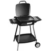 Image de Barbecue Plancha électrique FlameMaster 2000 ProCook - 2000 W - Grande surface de cuisson de 43 x 38 cm - Anti adhesif - Couvercle Rabattable - Plateau Ramasse-graisses - Thermostat Ajustable - Roues - Straße Tech