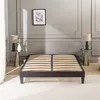 Image de OLYMPE LITERIE - Sommier à lattes en bois KIT15 90x190 cm - Coloris Gris anthracite - Livré en kit