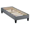 Image de OLYMPE LITERIE - Sommier en kit ERGOSTAR - Gris clair - 90x190 cm