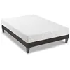 Image de OLYMPE LITERIE - Ensemble EUPRAXIE 90x190 cm - Matelas Mémoire de forme + Sommier Bois