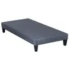 Image de OLYMPE LITERIE - Sommier TAPISSIER KIT - Gris ciment - 90x200 cm