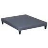 Image de OLYMPE LITERIE - Sommier TAPISSIER KIT - Gris ciment - 140x200 cm