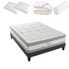 Image de HYPSOM - Pack Prêt à dormir ROYAL 5* 140x200 cm - Matelas Mémoire de forme + Sommier + Accessoires