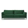Image de Canape droit MAISON AUBERTIN 3 places en velours vert 94 x 223 x 85 cm