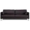 Image de Canape droit MAISON AUBERTIN 3 places en tissu gris 94 x 223 x 85 cm
