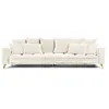 Image de Canape droit MAISON AUBERTIN 4 places en tissu beige 106 x 306 x 92 cm
