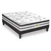 Image de Ensemble sommier tissu et Matelas CONCORDE Ressorts - 26 cm d'épaisseur - Accueil équilibré, soutien ferme