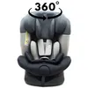 Image de ZELI Siège-auto évolutif i-Size 360° enfants de 40 à 150 cm 0-36 kg Isofix Top Tether Gris sans canopy