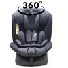 Image de ZELI Siège-auto évolutif i-Size 360° enfants de 40 à 150 cm 0-36 kg Isofix Top Tether Noir sans canopy