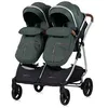Image de DUO SMART Poussette jumeaux ou enfants rapprochés largeur 79 cm Vert sans cosy