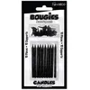 Image de 10 bougies pailletées noir + 10 supports - surprisez vous bspn