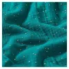 Image de TISSU GLIT DOUBLE GAZE PAILLETE OR vendu au mètre(...) - Emeraude Bleu