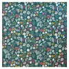 Image de Tissu coton Bio fleurs des champs vendu au mètre(...) - Vert