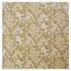 Image de Tissu coton Bio feuillage blanc vendu au mètre(...) - Or