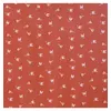 Image de Tissu coton Bio pistil fleurs vendu au mètre(...) - Orange