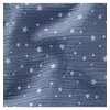 Image de Tissu gauffre étoilé vendu au mètre(...) - Bleu
