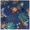 Image de Tissu enfant jersey papaya bleu vendu au mètre(...) - 5,5 Bleu