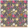 Image de Tissu coton popeline fleuri vendu au mètre(...) - 0 Noir