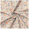 Image de Tissu coton popeline petites fleurs vendu au mètre(...) - 0 Ecru