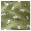 Image de Tissu enfant double gaze éléphant vendu au mètre(...) - 083 Kaki