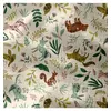 Image de Tissu enfant coton double gaze animaux de la forêt vendu au mètre(...) - Ecru (101)