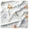 Image de Tissu imperméable bébé et maman animaux vendu au mètre(...) - 0001 Blanc
