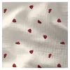 Image de Tissu double gaze coccinelles vendu au mètre(...) - 0 Ecru