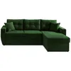 Image de Canape angle fixe BEST MOBILIER 4 places en polyester vert 146 x 226 x 85 cm