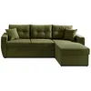 Image de Astoria - canapé d'angle réversible - convertible avec coffre - style contemporain- 4 places - Vert Olive