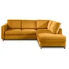 Image de Canape angle fixe LISA DESIGN 5 places en polyester jaune 235 x 235 x 85 cm