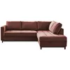 Image de Canape angle fixe LISA DESIGN 5 places en polyester rose 230 x 230 x 85 cm