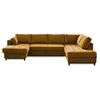 Image de Canape angle fixe LISA DESIGN 7 places en polyester jaune 297 x 297 x 85 cm