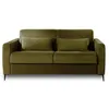 Image de Canape droit LISA DESIGN 3 places en polyester vert 195 x 195 x 88 cm