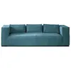 Image de Canape angle fixe LISA DESIGN 3 places en polyester bleu 230 x 230 x 67 cm