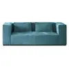 Image de Canape angle fixe LISA DESIGN 2 places en polyester bleu 196 x 196 x 67 cm