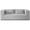 Image de Canape angle fixe LISA DESIGN 2 places en polyester gris 196 x 196 x 67 cm