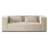 Image de Canape angle fixe LISA DESIGN 2 places en polyester beige 196 x 196 x 67 cm