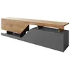 Image de Pitt - meuble TV - 160 cm - style industriel - Bois / Gris