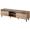 Image de Lord - meuble TV - effet bois et noir - 170 cm - style industriel - Bois