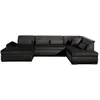 Image de Canape droit fixe lisa design vermont 7 places en velours gris