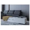 Image de Pitt - table basse - 124 cm - style industriel - Bois / Blanc