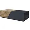 Image de Pitt - table basse - 124 cm - style industriel - Bois / Gris