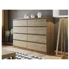 Image de Celia - commode 8 tiroirs - bois - 139 cm - style contemporain couleur - bois