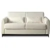 Image de Canape droit LISA DESIGN 3 places en tissu beige 195 x 195 x 88 cm