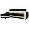 Image de Canape angle fixe BEST MOBILIER 4 places en polyester noir 237 x 237 x 84 cm