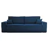 Image de Canape droit BEST MOBILIER 3 places en polyester gris 249 x 249 x 86 cm