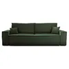 Image de Canape droit BEST MOBILIER 3 places en polyester vert 249 x 249 x 86 cm